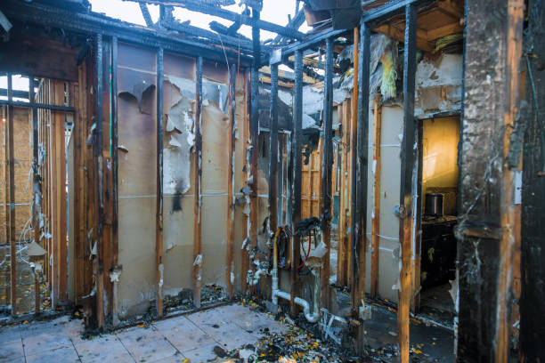 Professional Fire Damage Repair technician working in Newport, VT